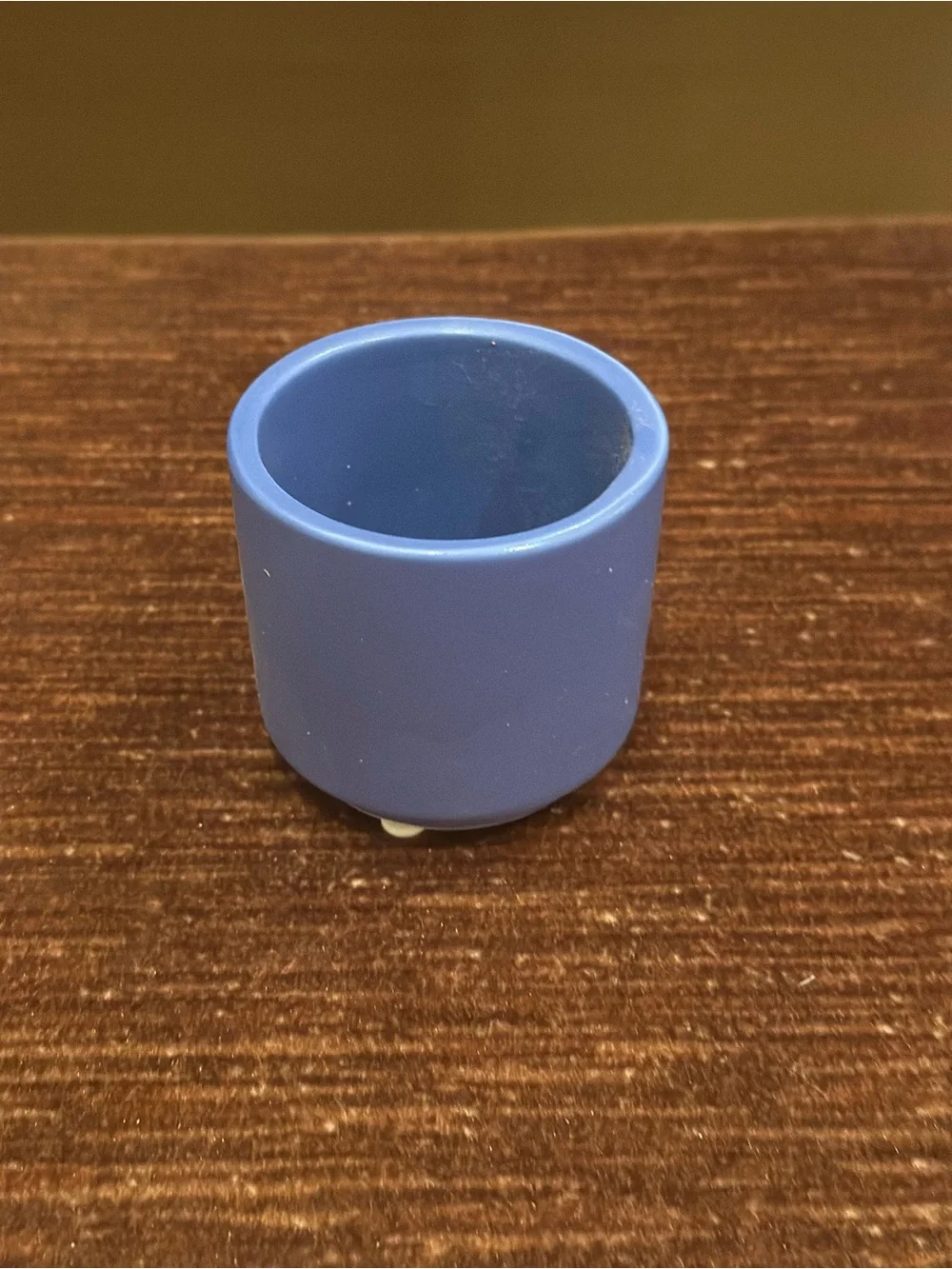 Matte Blue Ceramic Accent Vase - Home Accents